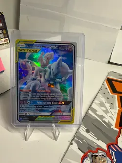 Pokemon Mewtwo & Mew GX SM191 Tag Team Promo Holo Card English - Image 1