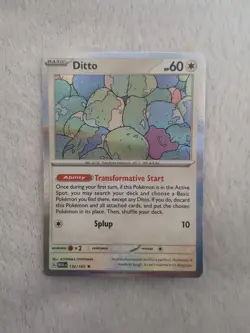 Pokemon - Ditto 132/165 - Scarlet & Violet 151 - Holo Rare - Image 1