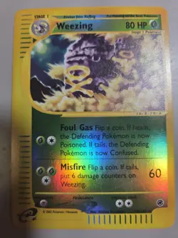 Pokemon Base Set Expedition #70/165 Reverse Holo WEEZING ^^not been played^^ - Image 1