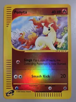 Pokemon Base Set Expedition #126/165 Reverse Holo PONYTA --never played-- - Image 1