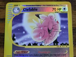 Pokemon Base Set Expedition #41/165 Reverse Holo CLEFABLE 'not played' - Image 2