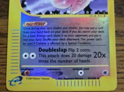 Pokemon Base Set Expedition #41/165 Reverse Holo CLEFABLE 'not played' - Image 3