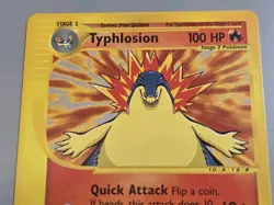 Pokemon Base Set Expedition #64/165 non-holo TYPHLOSION **never played** - Image 2