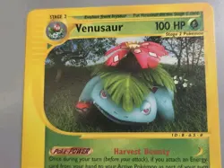 Pokemon Base Set Expedition #68/165 non-holo VENASAUR ***no play*** - Image 2