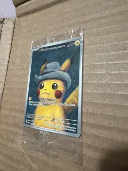 Pokemon Van Gogh: Pikachu with Grey Felt Hat - 085 Promo Card - SEALED MINT ✅ - Image 2