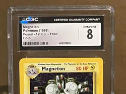 1999 Pokemon Magneton 11/62 holo 1st Ed - Image 2