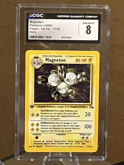1999 Pokemon Magneton 11/62 holo 1st Ed - Image 3