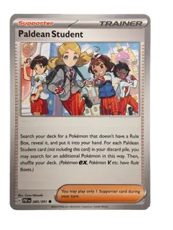 New: 2024 Pokemon TCG Paldean Student 085 Sv: Paldean Fates Regular Common - Image 1
