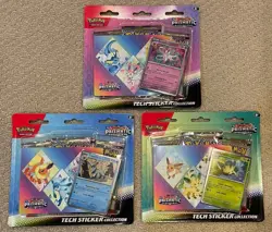 Pokemon Prismatic Evolutions Tech Sticker Collection Set of 3 - Factory Sealed - Image 1