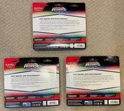 Pokemon Prismatic Evolutions Tech Sticker Collection Set of 3 - Factory Sealed - Image 2