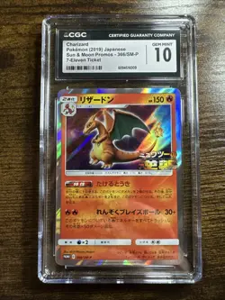 2019 POKEMON JPN SM PROMO MEWTWO STRIKES BACK-EVOLUTION #366 CHARIZARD CGC 10 - Image 1