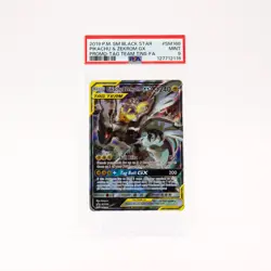 Pikachu & Zekrom GX - SM168 PSA 9 Black Star Promo Alternate Art Pokemon - MINT - Image 1