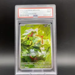 Psa 9 Caterpie 172/165 Illustration Rare Pokemon Scarlet & Violet 151 English - Image 1
