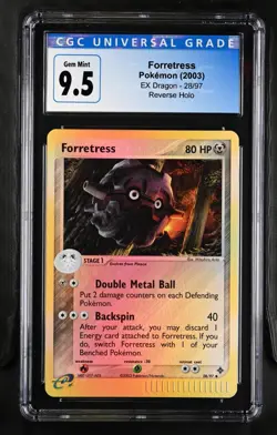CGC 10 Forretress Pokemon (2003) EX Dragon - 28/97 Reverse Holo - Image 1