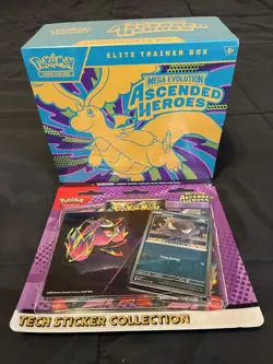 Pokemon Ascended Heroes Bundle ETB + Tech sticker Collection ((Gastly)) + SEALED - Image 1