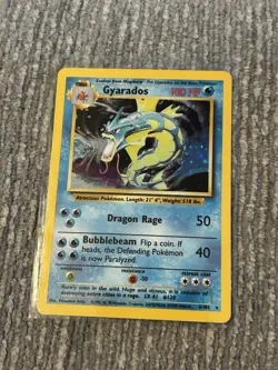 1999 POKEMON BASE SET GYARADOS 100HP HOLO RARE 6/102 STAGE 1 ENGLISH - Image 1