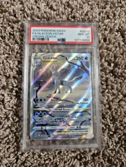 Pokemon Glaceon VSTAR GG40/GG70 Crown Zenith Galarian Gallery PSA 10 Holo - Image 1