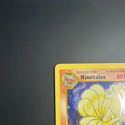 Pokemon TCG Ninetales 12/102 Base Set (Shadowless) 1st Edition Holo 1999 - Image 3