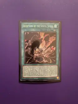 Deception of the Sinful Spoils ROTA-EN055 Secret Rare 1st Ed Yugioh - Image 1