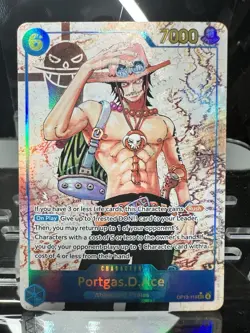 One Piece TCG Portgas D. Ace OP13‑119 Alt Art SEC Carrying on His Will - Image 1