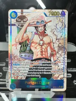 One Piece TCG Portgas D. Ace OP13‑119 Alt Art SEC Carrying on His Will - Image 2