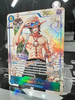 One Piece TCG Portgas D. Ace OP13‑119 Alt Art SEC Carrying on His Will - Image 3