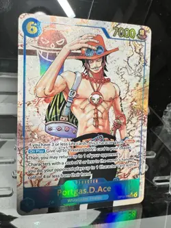 One Piece TCG Portgas D. Ace OP13‑119 Alt Art SEC Carrying on His Will - Image 4