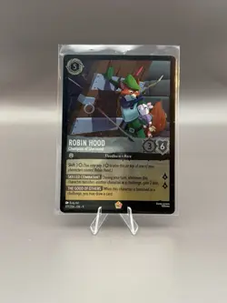 Disney Lorcana Robin Hood-Champion of Sherwood Legendary Cold Foil 190/204 - Image 1
