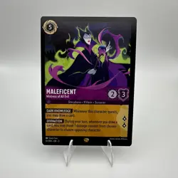 Disney Lorcana Maleficent 51/204 Legendary Mistress of all Evil Non-Foil Card - Image 1