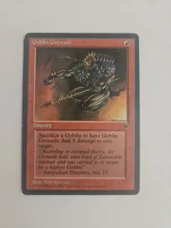 Goblin Grenade Fallen Empires Red Common MAGIC THE GATHERING CARD - Image 2