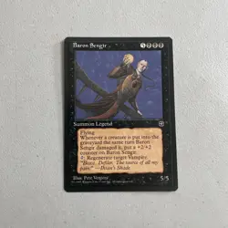 Magic the Gathering MTG 1995 Homelands Card -- Baron Sengir - Image 1