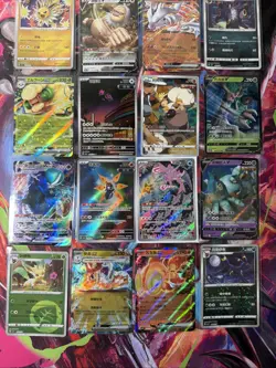 Pokemon 16 Card Lot nm V Max Mega Amazing Ex HOLO Rare Hits Only A61 - Image 1