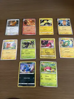 10 Pokemon Cards Mint Tcg Cosmo Promos Eevee Flareon Pawmi Zarude Pawmo - Image 1