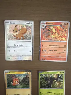 10 Pokemon Cards Mint Tcg Cosmo Promos Eevee Flareon Pawmi Zarude Pawmo - Image 5