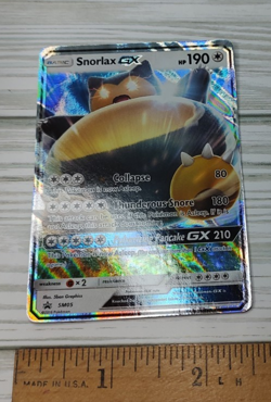 Snorlax GX SM05 Promo SM Black Star Promos Pokemon Trading Card TCG - Image 1