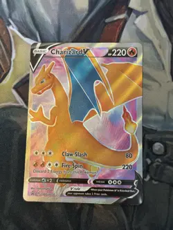 Charizard v SWSH050 Sword & Shield Promo Card Near Mint Condition - Image 1