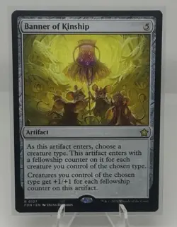 MTG FDN: Banner of Kinship Artifact Foundations Regular Rare Card 0127 - Image 1