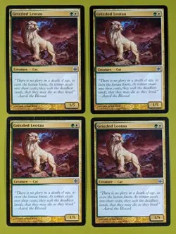 Grizzled Leotau x4 Alara Reborn 4x Magic the Gathering MTG - Image 1