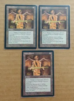 MTG 3x Zelyon Sword Magic The Gathering Fallen Empires Artifact RARE 1994 - Image 1