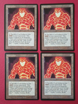 Magic the Gathering MTG The Dark COAL GOLEM X4 LP/EX U 1994! - Image 1