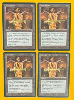 MTG ZELYON SWORD (x4) Fallen Empires (OldManMTG 010-532) - Image 1