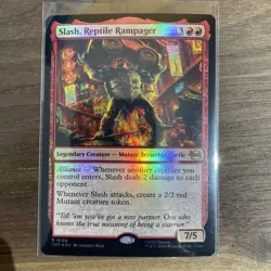 Slash, Reptile Rampager - MTG: Teenage Mutant Ninja Turtles R0108 FOIL - Image 1