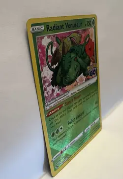 Radiant Venusaur Pokemon GO 004/078 Radiant 003 Holo Rare Venusaur Pokemon Cards - Image 3