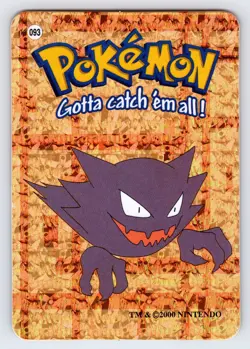 Haunter #93 Pokemon Vending Prism Holo Sticker Card Nintendo Authentic - Nm - Image 1