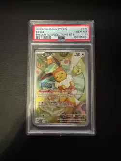 Pokemon Eevee Prismatic TCG Evolutions Promo SVP173 PSA 10 - Image 1