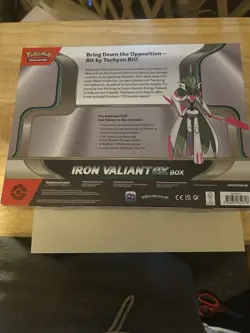 Pokemon TCG Scarlet Violet Iron Valiant ex Box Brand New Factory Sealed 4 Packs - Image 4