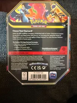 Pokemon TCG Mega Charizard X ex Tin – NEW & SEALED - Image 2