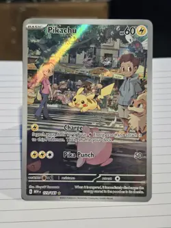 Pikachu 173/165 SV: Scarlet & Violet 151 Illustration Rare Holo Pokemon - Image 1