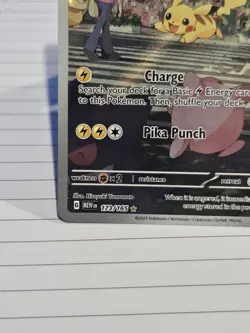 Pikachu 173/165 SV: Scarlet & Violet 151 Illustration Rare Holo Pokemon - Image 4
