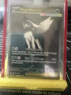 Pokemon Mega Absol EX Holo Rare 180/132 Full Art SIR Mega Evolution NEAR MINT - Image 3